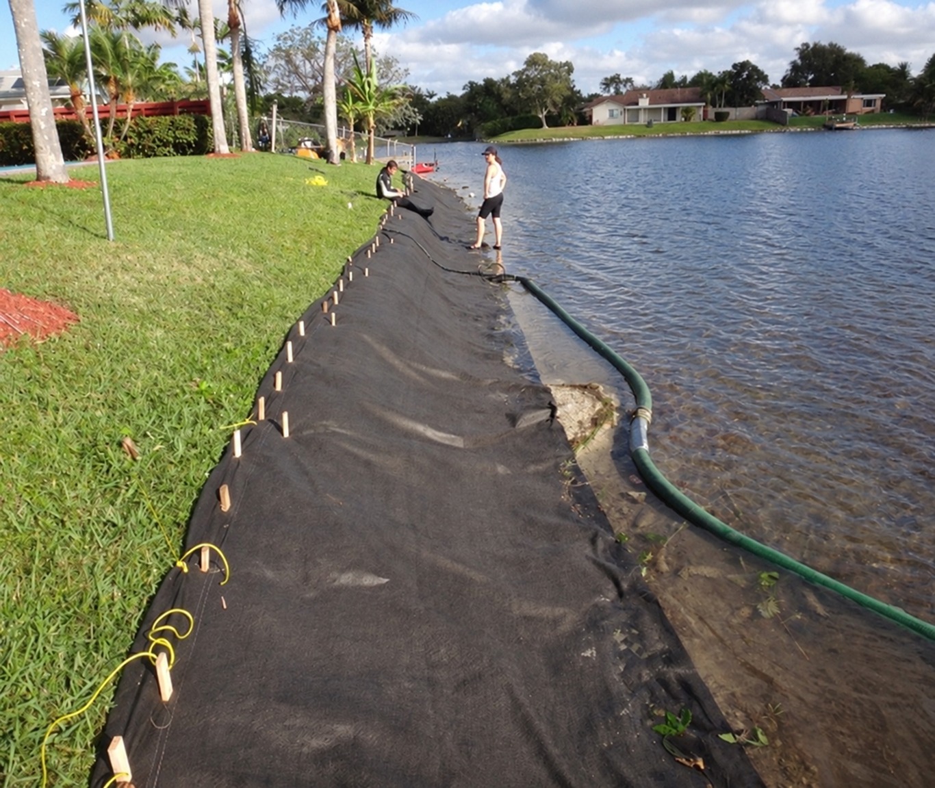 Step 2: Position and anchor the geotube